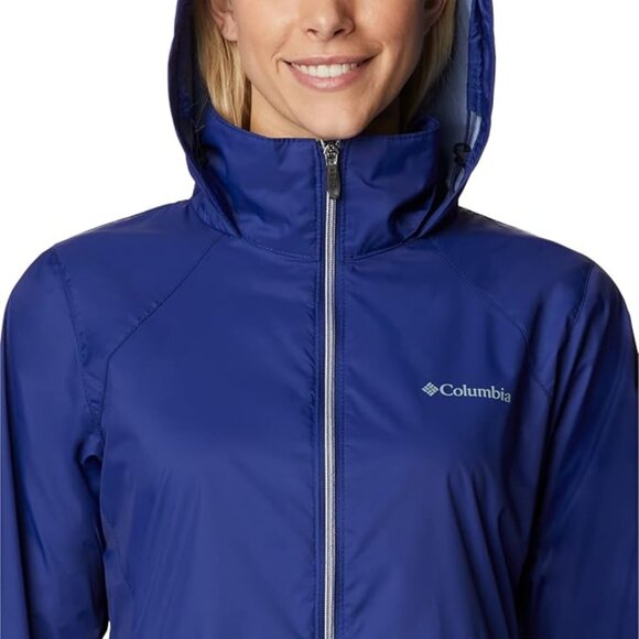 🆕Columbia Women's Switchback III Rain Jacket- Small- Dark Sapphire- Brand NEW - Picture 2 of 5